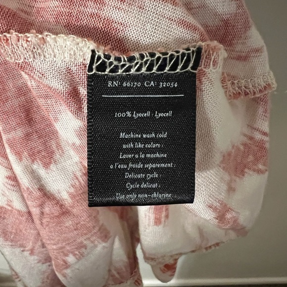 Vintage Anthropologie Deletta Orange Cap Sleeve Damask Top Medium - Picture 4 of 6